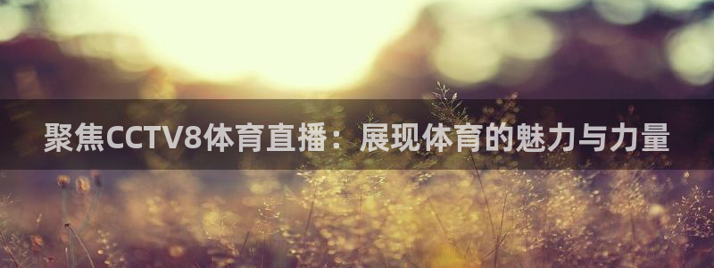 聚焦CCTV8体育直播：展现体育的魅力与力量