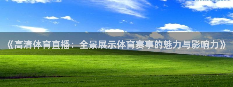《高清体育直播：全景展示体育赛事的魅力与影响力》