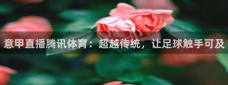 意甲直播腾讯体育：超越传统，让足球触手可及